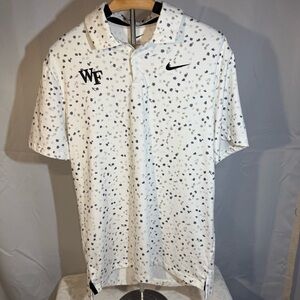 Nike Dri-FIT Wake Forest WF Printed Polo Shirt Size S